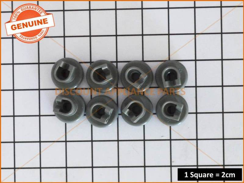 DISHLEX WESTINGHOUSE DISHWASHER TOP BASKET ROLLERS (PACKET OF 8) PART
