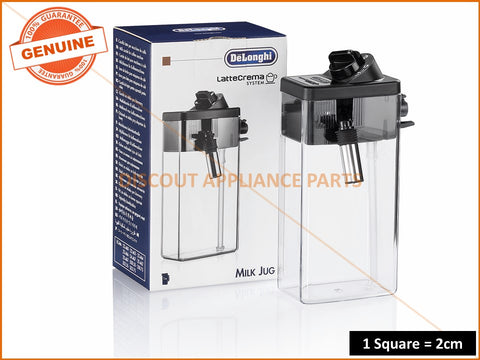 GENUINE DELONGHI LATTECREMA CAPPUCCINO DLSC012 MILK CARAFE FROTHING JUG #5513296641