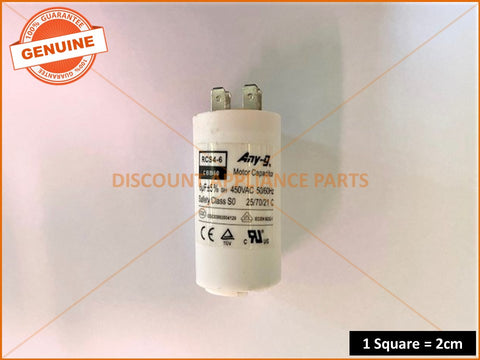 HOOVER SIMPSON OMEGA DRYER CAPACITOR 6UF PART # 811770337A, CA006