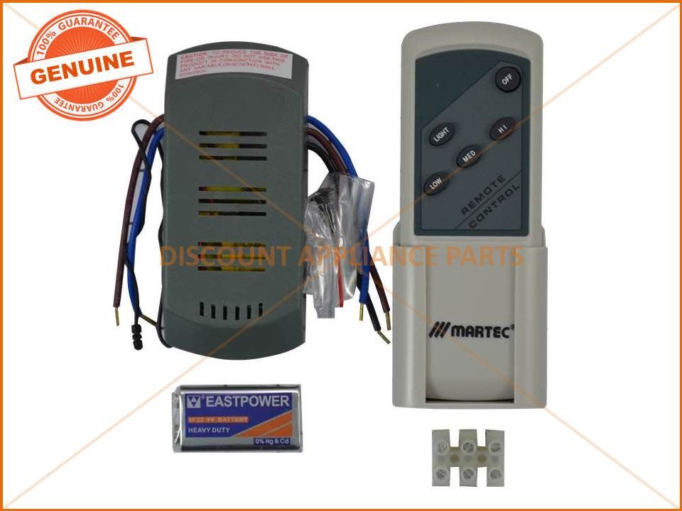 MARTEC CEILING FAN REMOTE CONTROL PART MPREM Discount Appliance Parts
