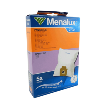 MENALUX VACUUM BAGS SUIT PANASONIC ( PACK OF 5 )  PART #T28N #2702