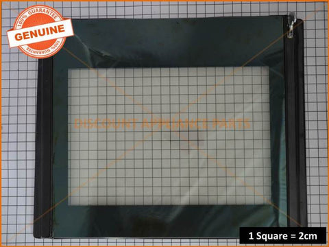 SIMPSON ELECTROLUX WESTINGHOUSE OVEN INNER DOOR PANEL INCLUDING HINGES PART #0038001877 4055574778