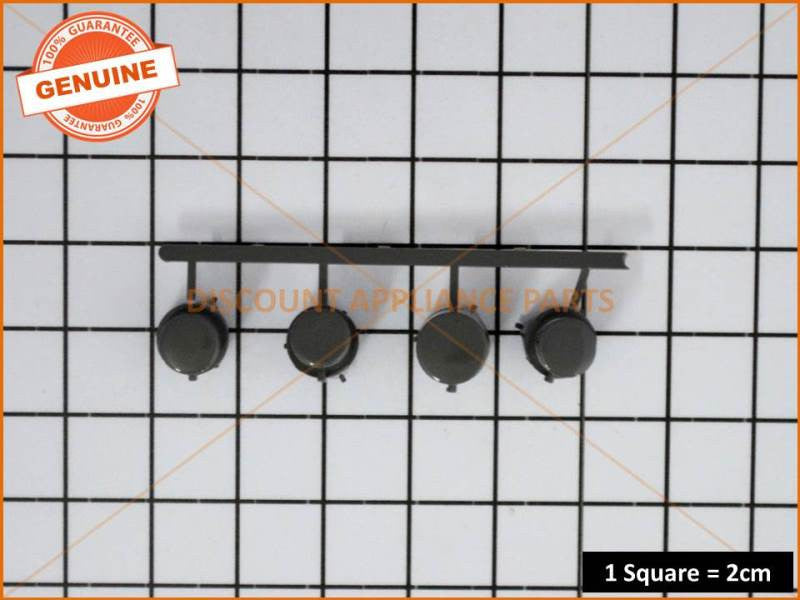 ELECTROLUX DISHLEX DISHWASHER CONTROL BUTTON SET GREY PART 061240900