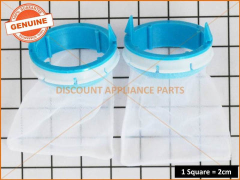 2 x SIMPSON HOOVER WESTINGHOUSE WASHING MACHINE LINT FILTER PART # 0564257398 # 119422200