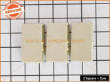 3 x WESTINGHOUSE ELECTROLUX REFRIGERATOR PEDESTAL HANDLE SILVER PART # 1450206