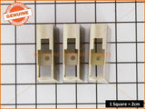 3 x WESTINGHOUSE ELECTROLUX REFRIGERATOR PEDESTAL HANDLE SILVER PART # 1450206