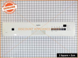 GENUINE DISHLEX DISHWASHER WHITE CONTROL PANEL ASSEMBLY PART #1560666-10/7