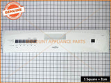 DISHLEX DISHWASHER CONTROL PANEL WHITE PART # 1560723-01/5