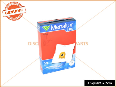 MENALUX VACUUM BAGS SUITS MIELE PART # T61F NOW #3100