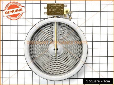 GENUINE WESTINGHOUSE CHEF SIMPSON COOKTOP CERAMIC ELEMENT 165 DIA 1200W EGO #374063522 #4055539334 ALT 4055989125