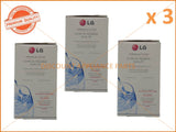 3 x LG REFRIGERATOR WATER FILTER PART # 5231JA2002A