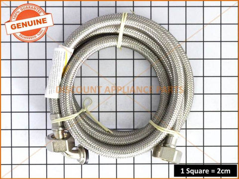 UNIVERSAL DISHWASHER STAINLESS STEEL BRAIDED INLET HOSE PART # ACC039