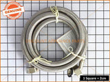 UNIVERSAL DISHWASHER STAINLESS STEEL BRAIDED INLET HOSE PART # ACC039
