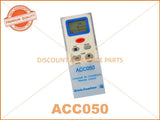 UNIVERSAL AIR CONDITIONER REMOTE PART # ACC050