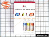 LG REFRIGERATOR WATER FILTERS PACK PART # ADQ73753313