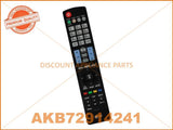 LG TV REMOTE CONTROL PART # AKB72914293 # AKB72914241 # AKB72914209 # AKB69680403