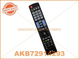 LG TV REMOTE CONTROL PART # AKB72914296 # AKB72914293 # AKB74115502 # AKB72914209