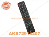 LG TV REMOTE CONTROL PART # AKB73655804 # AKB72915207 # AKB69680403