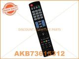 LG TV REMOTE CONTROL PART # AKB73615312 # AKB72914216 # AKB74115502