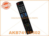 LG TV REMOTE CONTROL PART # AKB73275652 # AKB72915246 # AKB74115502
