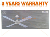FOUR SEASONS ALPHA 48” 4 BLADE BRUSHED NICKEL CEILING FAN NO LIGHT PART # CFS124