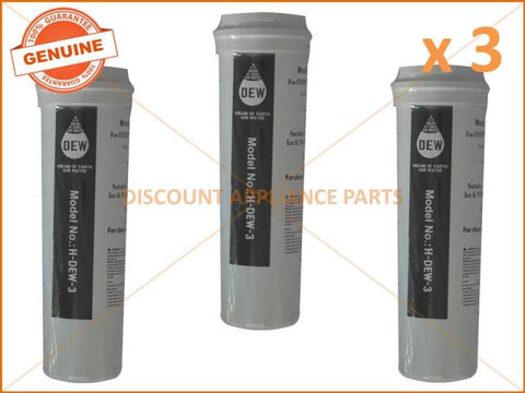 3 x FISHER & PAYKEL REFRIGERATOR QUALITY REPLACEMENT WATER FILTER 836860 836848