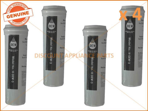 4 x FISHER & PAYKEL REFRIGERATOR QUALITY REPLACEMENT WATER FILTER 836860 836848