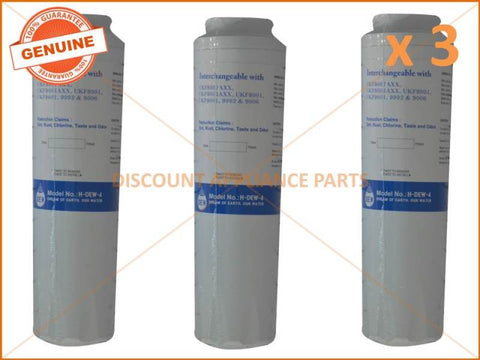 3 x MAYTAG WHIRLPOOL REFRIGERATOR QUALITY REPLACEMENT WATER FILTER UKF8001AXX DEW-4