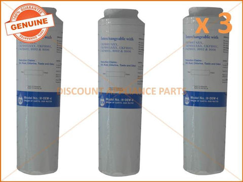 3 x MAYTAG WHIRLPOOL REFRIGERATOR QUALITY REPLACEMENT WATER FILTER UKF8001AXX DEW-4