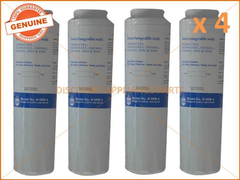 4 x MAYTAG WHIRLPOOL REFRIGERATOR QUALITY REPLACEMENT WATER FILTER UKF8001AXX DEW-4