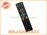 LG TV REMOTE CONTROL PART # MKJ32022833 # MKJ39170809 # AKB74115502