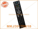 LG TV REMOTE CONTROL PART # MKJ39170818 # 6710900010V # 6710900010C # AKB69680403