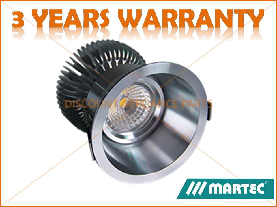 MARTEC RECESSED 5000K BRUSHED NICKEL FIXED DIMMABLE 10W DOWNLIGHT KIT ...