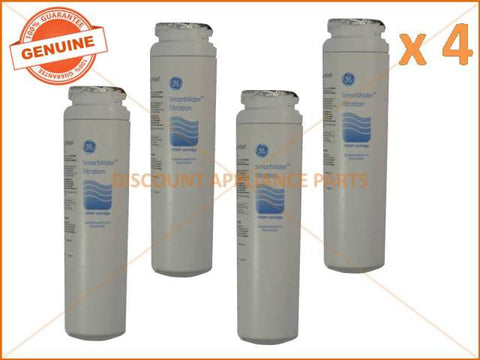 4 x GE GENUINE SMARTWATER FRIDGE WATER FILTER PART # MSWF