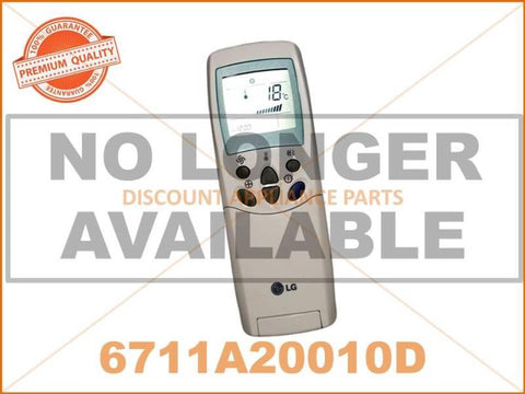 LG AIR CONDITIONER REMOTE CONTROL PART # 6711A20010N # 6711A20010D # AKB74375404