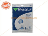 MENALUX VACUUM BAG SUITS: LG GOLDSTAR (PACK OF 5) PART # T202