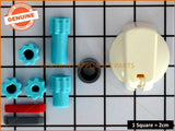 UNIVERSAL SINGLE KNOB 40MM WHITE PART # UK-40W1