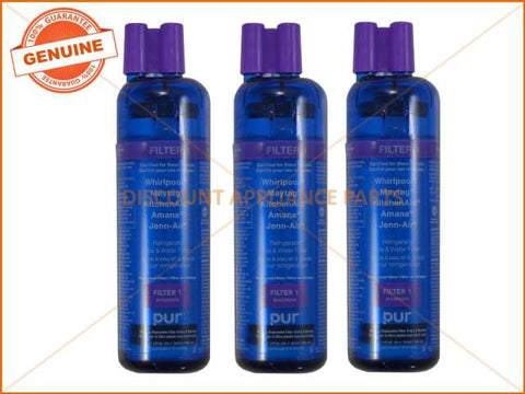 3 x WHIRLPOOL FRIDGE WATER FILTERS PART # W10295370