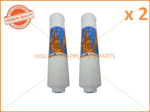 2 x ELECTROLUX REFRIGERATOR FILTER IN LINE 1/4' 10' 2' DIA PART # WF001