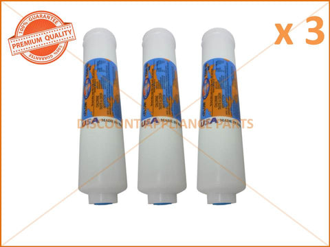 3 x ELECTROLUX REFRIGERATOR FILTER IN LINE 1/4' 10' 2' DIA PART # WF001