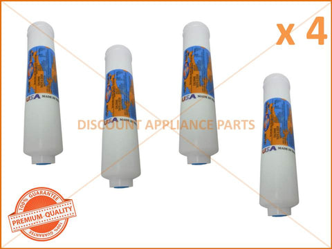 4 x ELECTROLUX REFRIGERATOR FILTER IN LINE 1/4' 10' 2' DIA PART # WF001