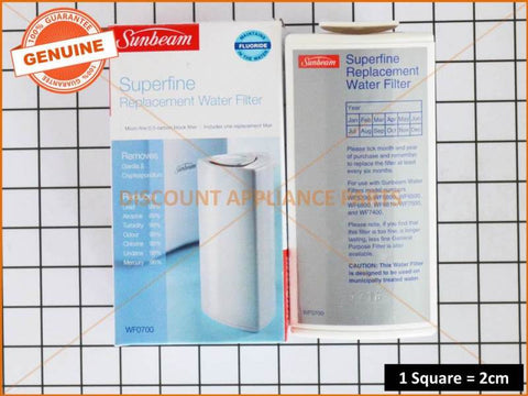 SUNBEAM WATER FILTER PART #WF0700
