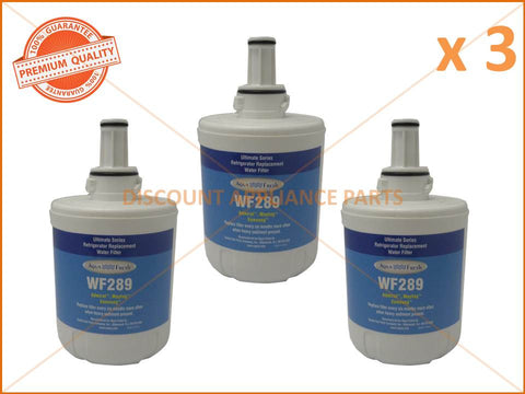 3 x SAMSUNG REFRIGERATOR REPLACEMENT WATER FILTER PART # WF289