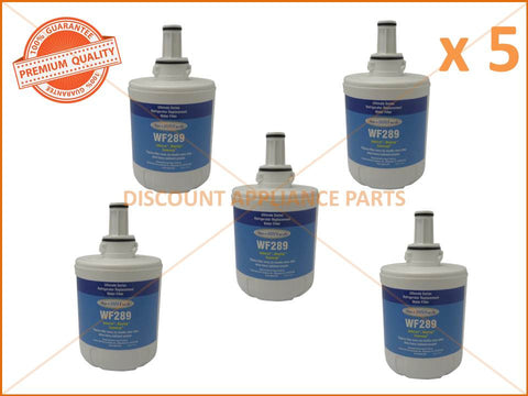 5 x SAMSUNG REFRIGERATOR REPLACEMENT WATER FILTER PART # WF289